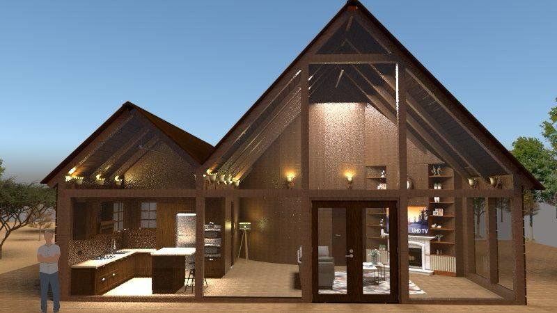 الأكواخ الخشبية الفاخرة — Wood Cabin